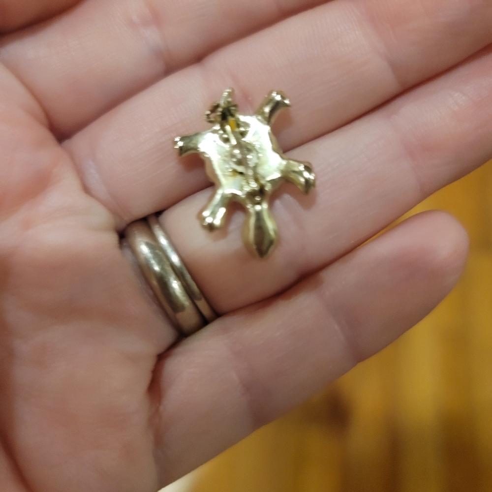 Tiny Turtle Brooch - image 4